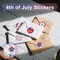 500 PCS Patriotic Stickers 4th of July Decor, 1.5" Diameter - (Multi)